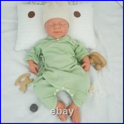 DollySil 18.31 Newborn Baby Wheaten Color Full Body Silicone Reborn Baby Dolls