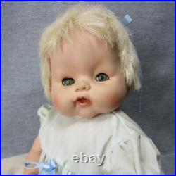 Eegee Baby Doll Chuncky Cheeks Sleep Eyes Rooted Hair Toddler Plastic Body