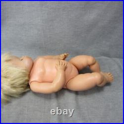 Eegee Baby Doll Chuncky Cheeks Sleep Eyes Rooted Hair Toddler Plastic Body