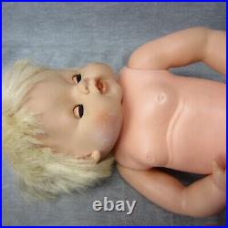 Eegee Baby Doll Chuncky Cheeks Sleep Eyes Rooted Hair Toddler Plastic Body