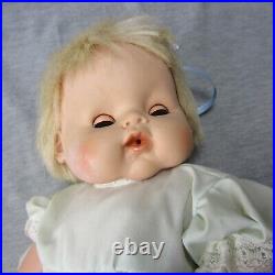 Eegee Baby Doll Chuncky Cheeks Sleep Eyes Rooted Hair Toddler Plastic Body