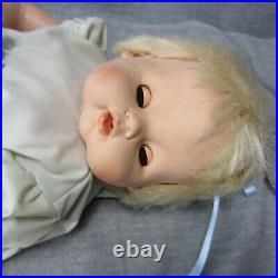 Eegee Baby Doll Chuncky Cheeks Sleep Eyes Rooted Hair Toddler Plastic Body