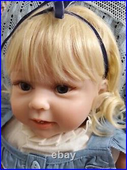 Elsie Reborn Blonde Toddler Baby Doll Cloth Body Handmade Realistic +toy & Story