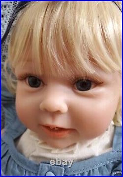 Elsie Reborn Blonde Toddler Baby Doll Cloth Body Handmade Realistic +toy & Story