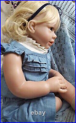 Elsie Reborn Blonde Toddler Baby Doll Cloth Body Handmade Realistic +toy & Story