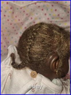 Ethnic 20 Reborn with Human Afro Hair Lifelike Baby Doll