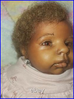 Ethnic 20 Reborn with Human Afro Hair Lifelike Baby Doll