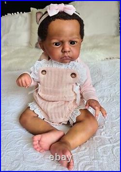 Ethnic AA Reborn Girl Doll Cameron by Laura Tuzio Ross LE