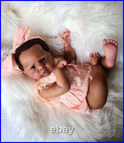 Ethnic AA Reborn Girl Doll Cameron by Laura Tuzio Ross LE