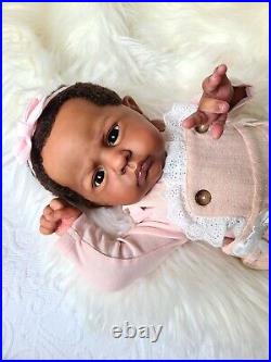 Ethnic AA Reborn Girl Doll Cameron by Laura Tuzio Ross LE