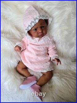 Ethnic AA Reborn Girl Doll Cameron by Laura Tuzio Ross LE