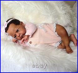 Ethnic AA Reborn Girl Doll Cameron by Laura Tuzio Ross LE