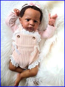 Ethnic AA Reborn Girl Doll Cameron by Laura Tuzio Ross LE