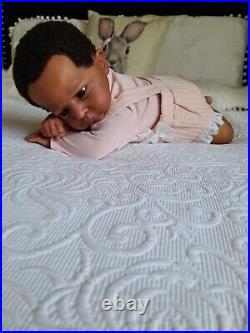 Ethnic AA Reborn Girl Doll Cameron by Laura Tuzio Ross LE