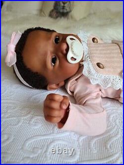 Ethnic AA Reborn Girl Doll Cameron by Laura Tuzio Ross LE