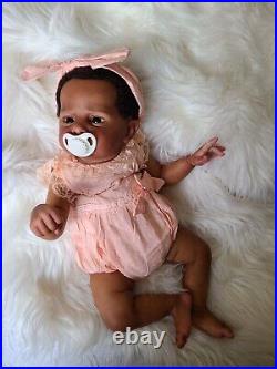 Ethnic AA Reborn Girl Doll Cameron by Laura Tuzio Ross LE