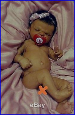 Ethnic Biracial AA Hispanic full bodied silicone vinyl reborn baby doll