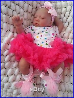 FAKE BABY REAL 20 NEW REBORN REALISTIC NEWBORN SIZE GIRL DOLL by SUNBEAMBABIES