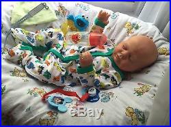 FULL BODY VINYL Reborn Baby Harper ANATOMICALLY CORRECT Boy Doll Ready to Ship