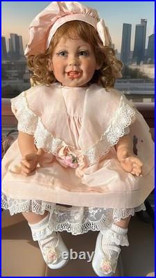 Fayzah Spanos Vinyl Sitting Baby Doll LE 463/500, 1997, 26 in