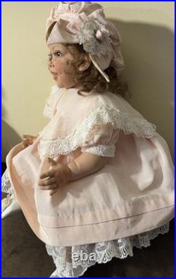 Fayzah Spanos Vinyl Sitting Baby Doll LE 463/500, 1997, 26 in