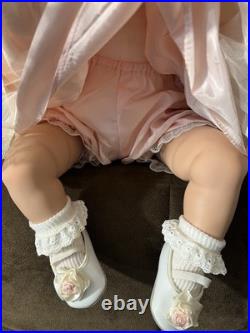 Fayzah Spanos Vinyl Sitting Baby Doll LE 463/500, 1997, 26 in