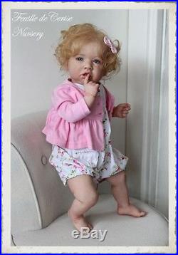 Feuille de Cerise Nursery baby reborn toddler doll Saskia by Bonnie Brown