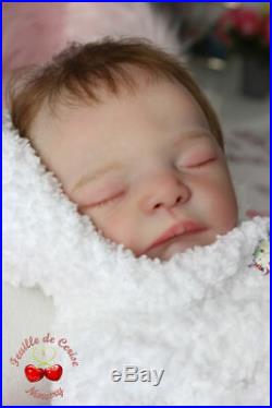 Feuille-de-Cerise-Nursery reborn doll Mick Adrie Stoete belly plate SO CUTE