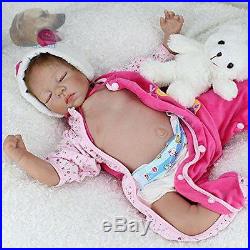 Full Body Reborn Baby Dolls 22Inch Realistic Girl Babies Dolls Npk Silicone New