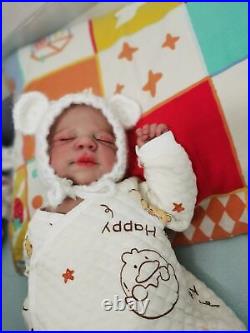 Full Body Reborn Girl Doll Newborn Baby Weighted Handmade Sleeping Realistic Toy
