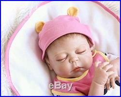 Full Body Silicone Baby Doll Girl Anatomically Correct 22'' Reborn Newborn NEW