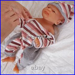 Full Body Silicone Reborn Baby Doll Girl Alive Preemie Newborn Birthday Gift