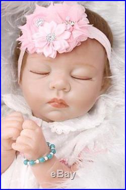 Full Body Silicone Reborn Baby Doll Soft Vinyl 20inch Magnetic Babies Dolls