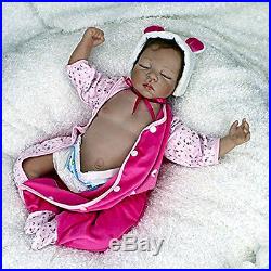 Full Body Silicone Reborn Baby Dolls 22inch Realistic Girl Babies Dolls NPK NEW