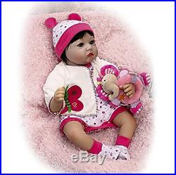 Full Body Silicone Reborn Toddler Doll Soft Vinyl Baby Girl Real handmade Dolls