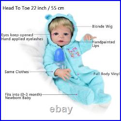 Full Body Soft Reborn Baby Dolls Vinyl Silicone Realistic Newborn Boy Doll Gifts