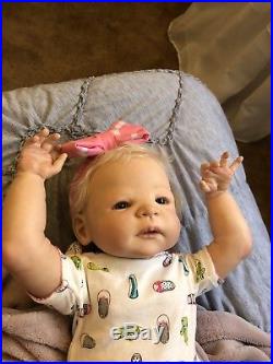Full Body Vinyl Reborn Big Baby Girl Doll Victoria Sheila Michael 3 Month Size