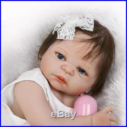 Full Body Vinyl Silicone Reborn Baby Girl Doll 22Realistic Anatomically Correct