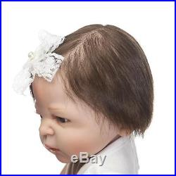 Full Body Vinyl Silicone Reborn Baby Girl Doll 22Realistic Anatomically Correct