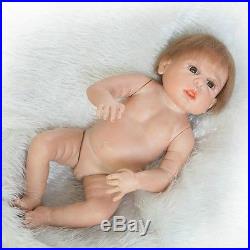 Full Silicone Body Realistic Reborn Baby Dolls Girls Anatomically Correct 22'