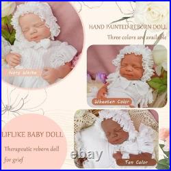 Full Silicone Reborn Baby Doll, 20 Inch Lifelike Newborn Girl, Reborn Baby Dolls