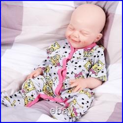 Full Silicone Reborn Baby Girl Doll 18.5 in Realistic Drink & Wet System Toys