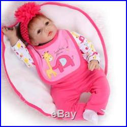 Full Silicone SanyDoll ORIGINAL Reborn Baby Doll Soft vinyl 22inch Lovely Cute
