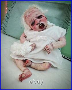 GORE WASHINGTON Reborn Baby Newborn HAUNTED COA Bountiful Baby OOAK Artist