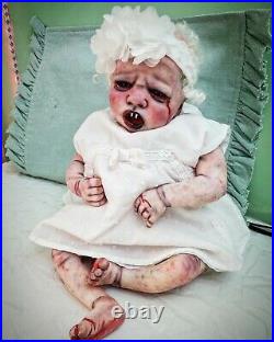 GORE WASHINGTON Reborn Baby Newborn HAUNTED COA Bountiful Baby OOAK Artist