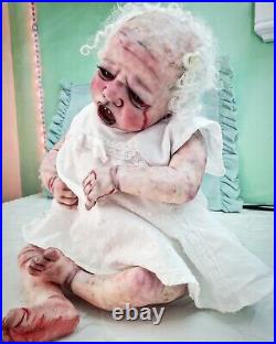 GORE WASHINGTON Reborn Baby Newborn HAUNTED COA Bountiful Baby OOAK Artist