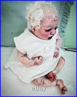 GORE WASHINGTON Reborn Baby Newborn HAUNTED COA Bountiful Baby OOAK Artist