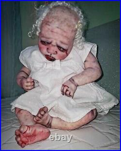 GORE WASHINGTON Reborn Baby Newborn HAUNTED COA Bountiful Baby OOAK Artist