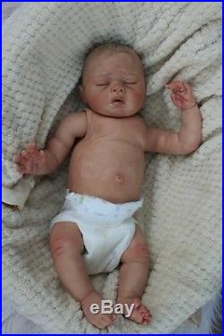 Groovy Reborn Girl Doll Lovelyn Asleep. Beautiful Full Body Silicone Like Vinyl