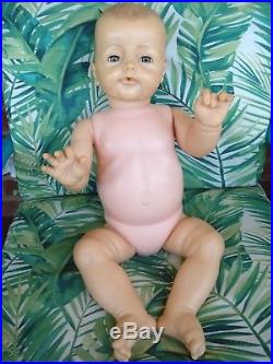 GUC 25 Adorable Vintage Vinyl BYE BYE BABY DOLL Posable Ideal Playpal + puppy